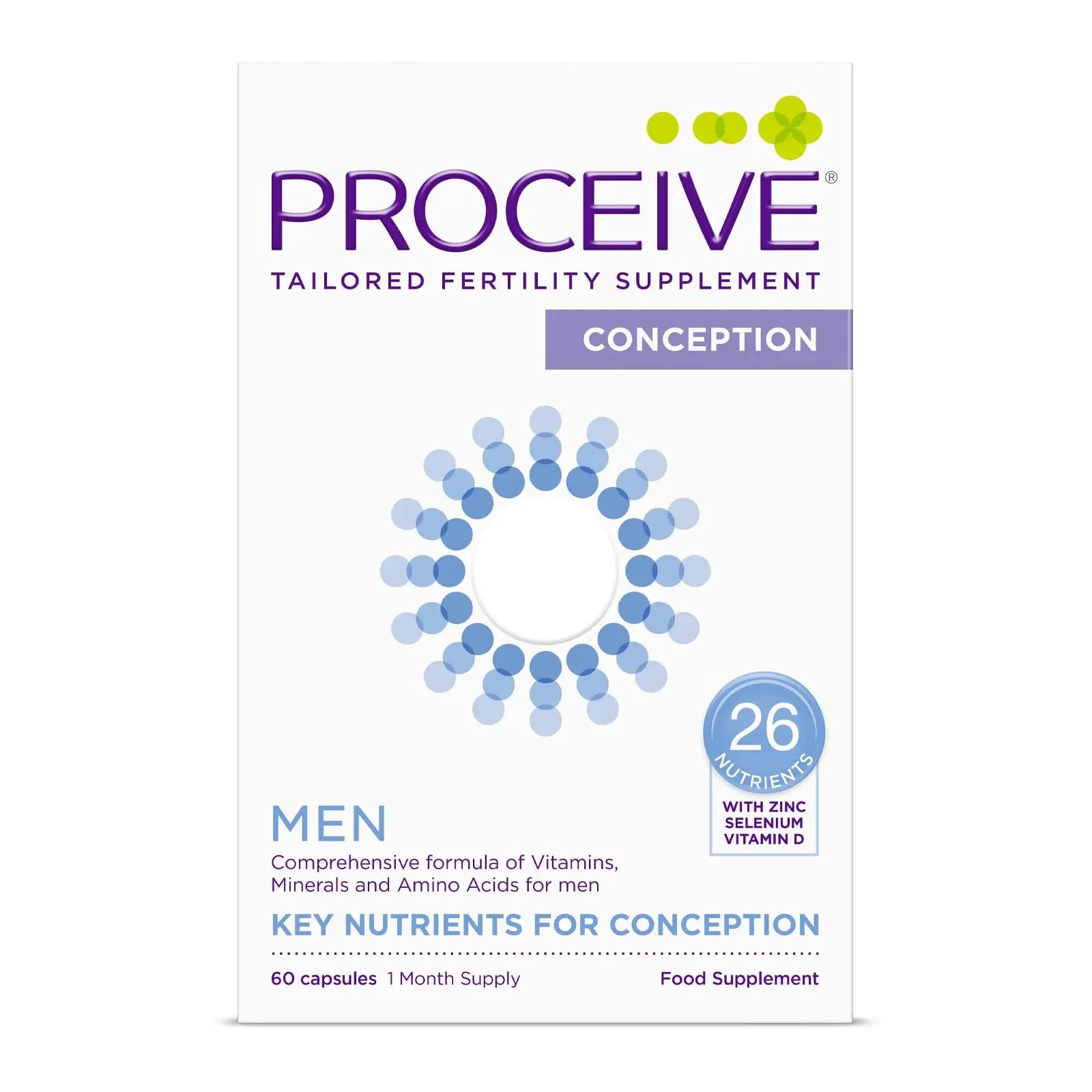 Proceive® Men Fertility Supplement for Conception - Vitamins & Minerals for Men Trying Proceive Au supplements