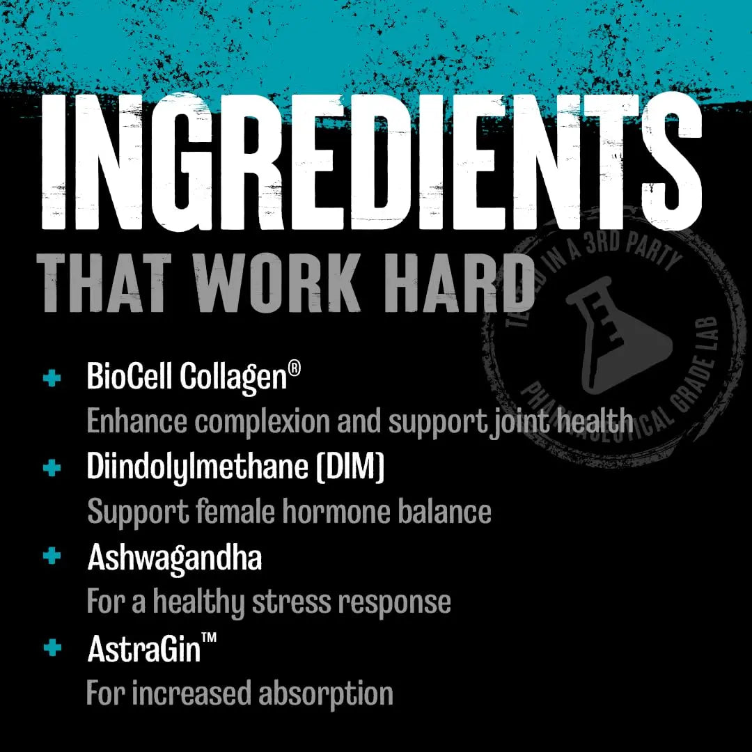 Animal Power Balance – Women's Alpha F Comprehensive Formula – Supports Hormonal Balance, Complexion, Hair, Nails, Mood and Stress, Intestinal Health, & Bone and Joint Health – 30 Packs Animal Au supplements