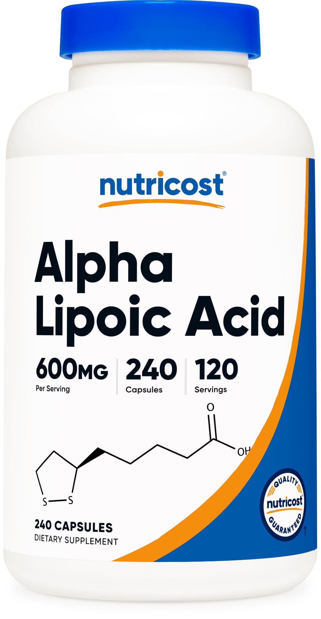 Nutricost Alpha Lipoic Acid 600mg Per Serving, 240 Capsules - Gluten Free, Vegetarian Capsules, Soy Free & Non-GMO Nutricost Au supplements
