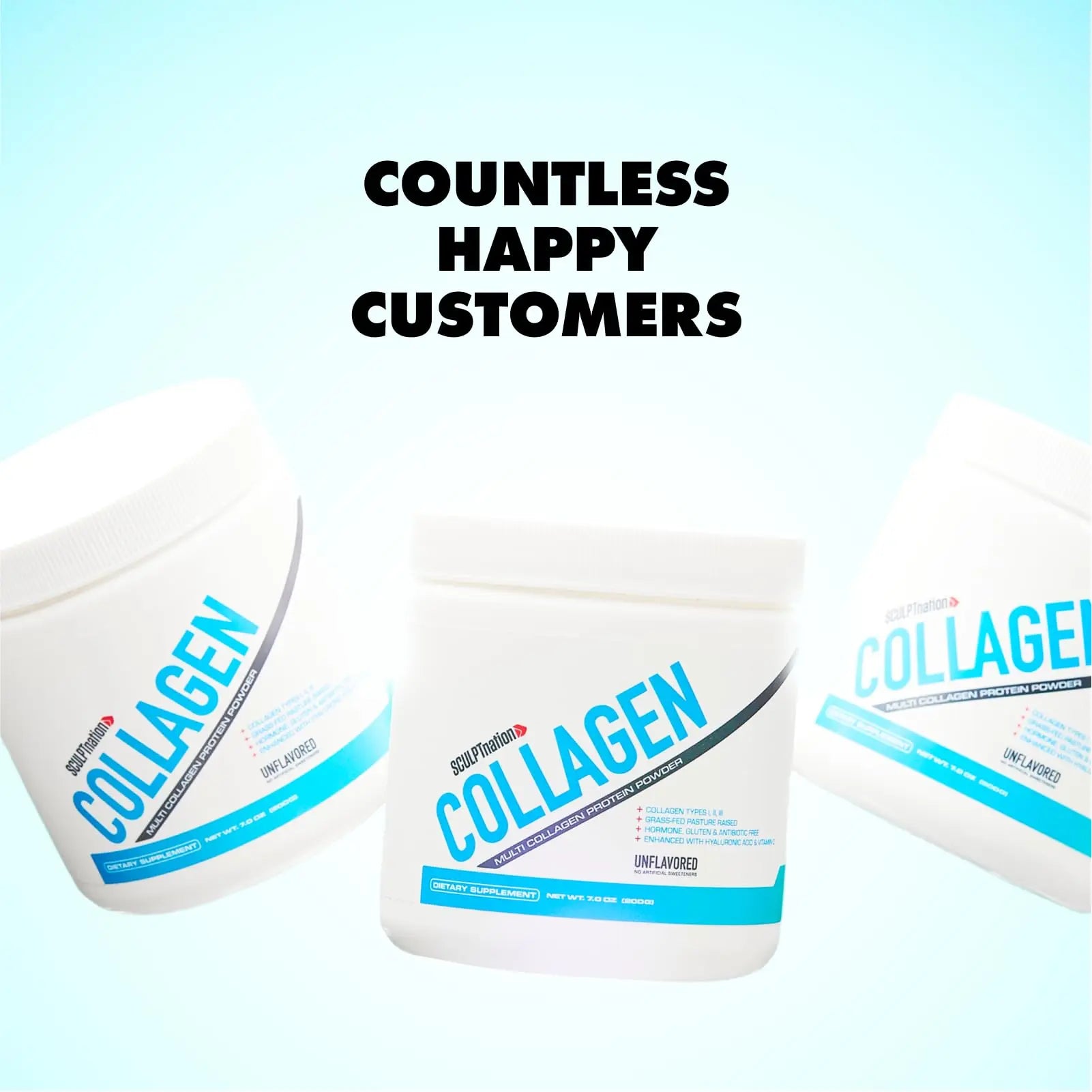 Sculpt Nation by V Shred Collagen Peptides Powder - Types I, II, and III Collagen Plus Sculpt Nation Au supplements