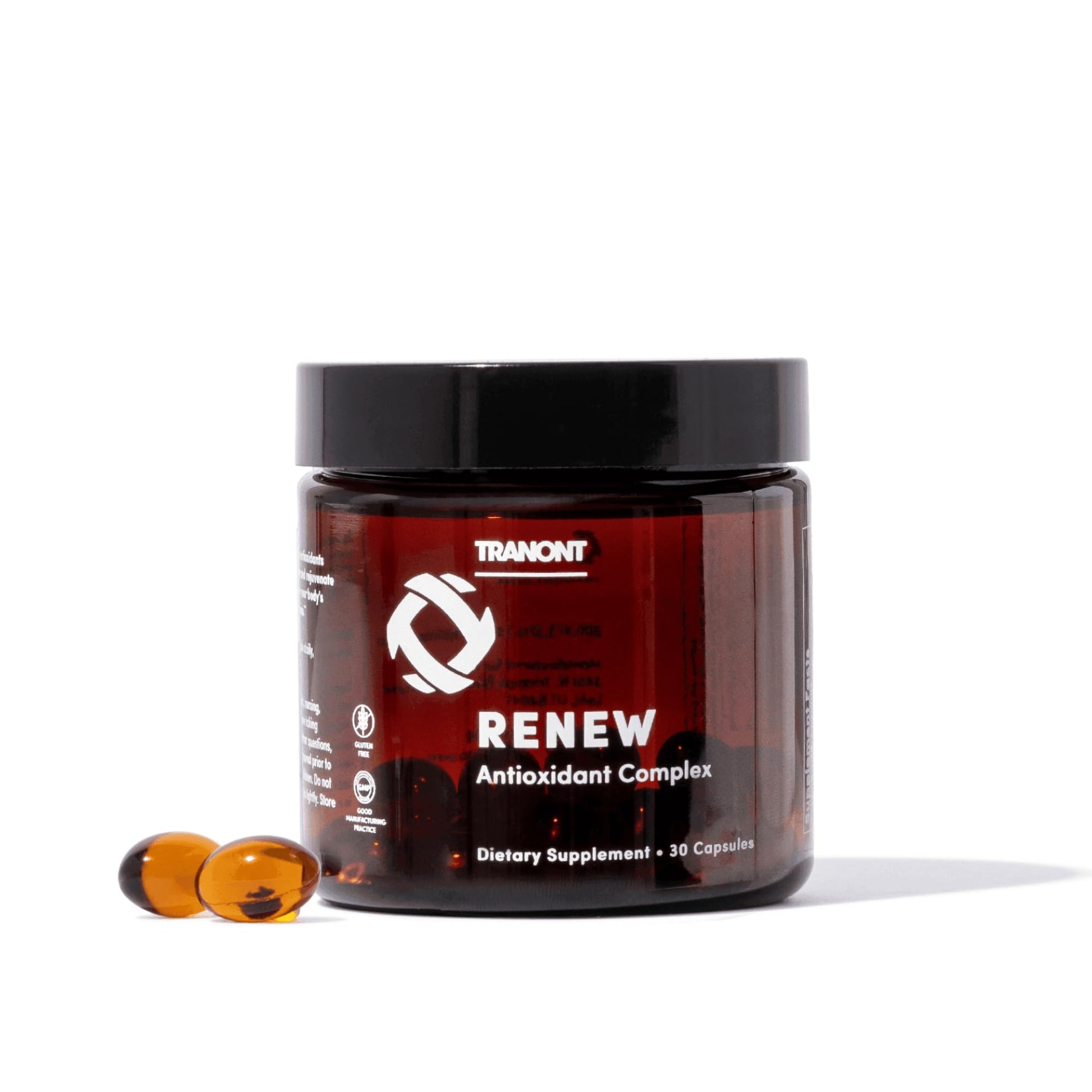 Tranont Renew - Antioxidant Complex for Vitality & Wellness | Vitamin E Tocotrienols & Geranylgeraniol | Supports Healthy Cellular Function, Joint Health, & Youthful Glow - 30 Capsules Tranont Au supplements