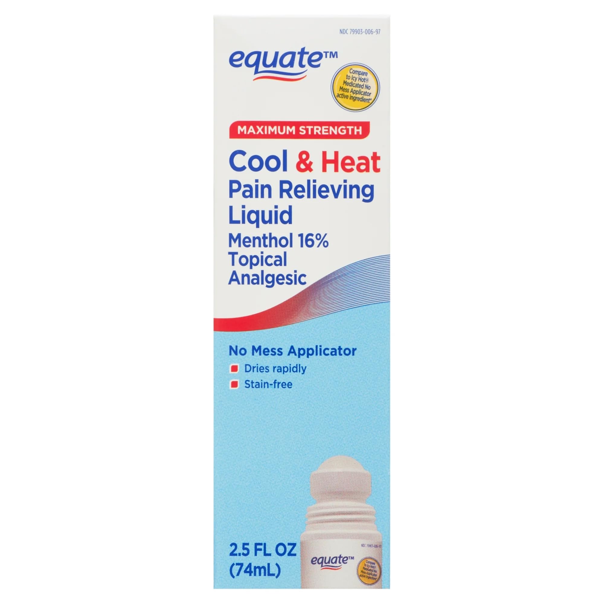 Equate Maximum Strength Cool & Heat, Equate Cool & Heat Pain Relief, Joint Pain Relief, 2.5 fl. oz, Pack of 2 Aus Healthcare Au supplements