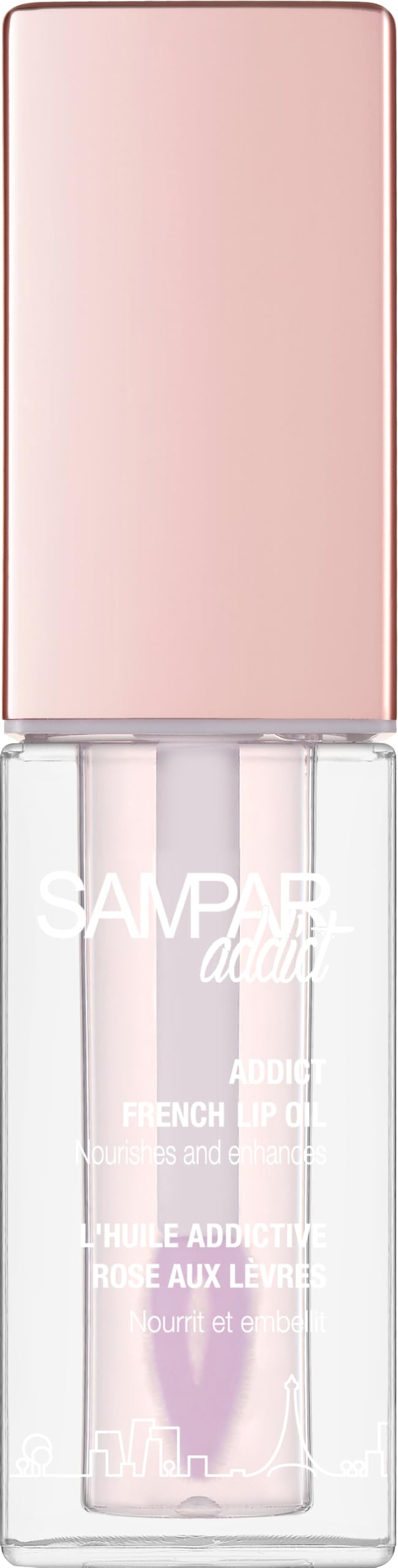 Sampar Addict French Oil with Sponge Applicator - Korean Beauty Perfect for Lip Oils & Glosses | Rosehip, Rare Beauty Tinted Lip Oil, Broadway Vita-Lip Gloss, Saie Glossy Bounce, Sampar Au supplements