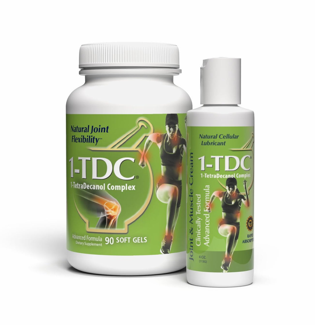 1-TDC Joint & Muscle Health 90 Gels and Joint & Muscle Relief Cream 4 oz Bundle 1-TDC Au supplements