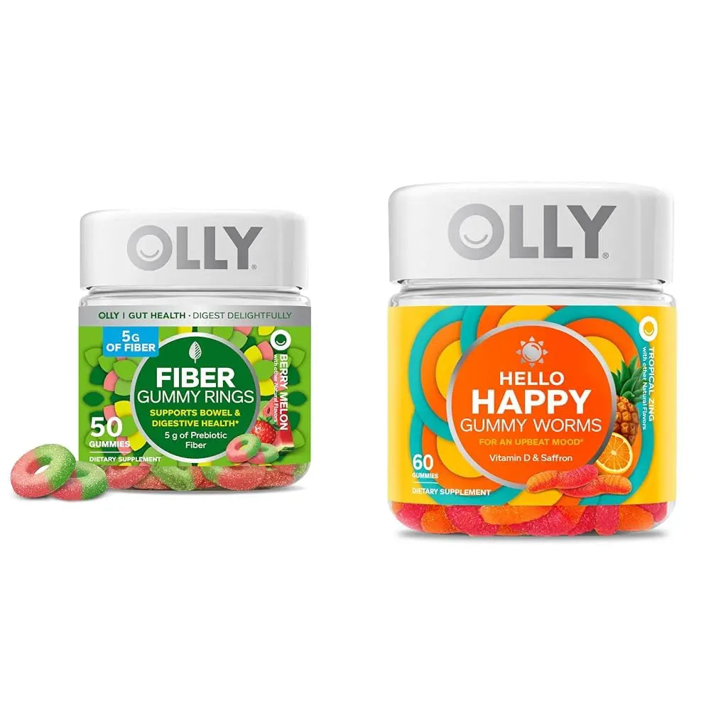 OLLY Fiber Gummy Rings, 5g Prebiotic Fiber, FOS (Fructo-oligosaccharides), Digestive OLLY Au supplements