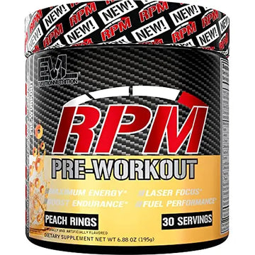 Pre Workout Powder for Energy and Focus - EVL RPM Energy Pre Workout Energy Drink Evlution Au supplements
