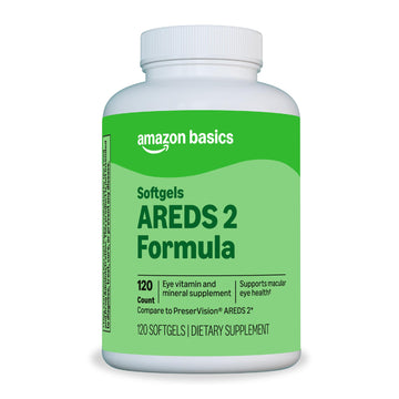 Amazon Basics Eye Vitamin and Mineral Supplement, AREDS 2 Formula with Lutein & Zeaxanthin, 120 Softgels Amazon Basics Au supplements