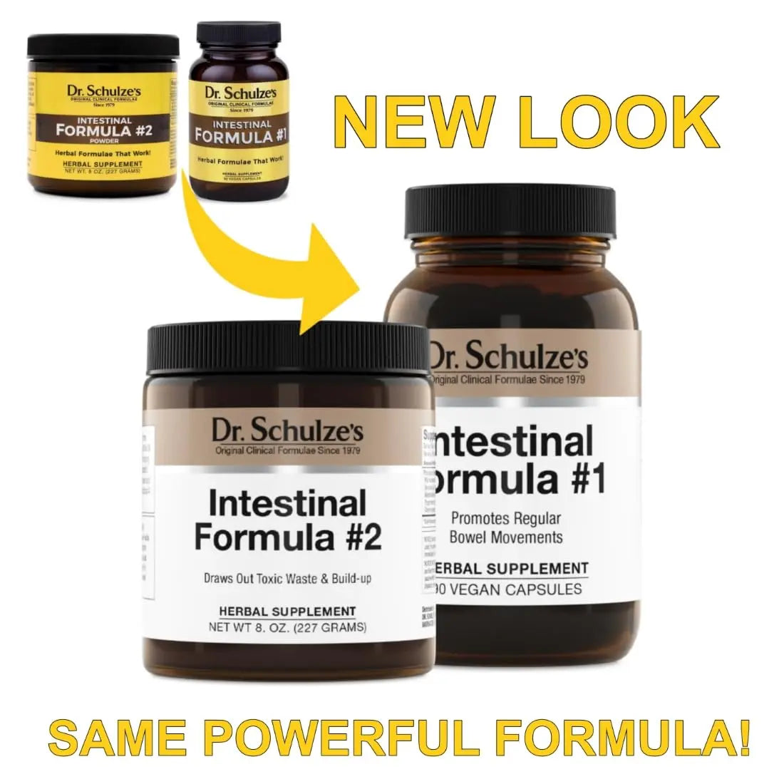 Dr. Schulze's Intestinal Formula #2 (8 Ounces) and Intestinal Formula #1 Capsules Dr. Schulze's Au supplements