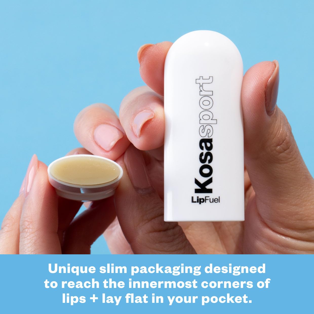 Kosas Lipfuel Hyaluronic Active Sport Lip Balm - Hydrates, Energizes and Protects - Natural Lip Treatment and Care (Baseline) Kosas Au supplements