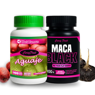 Maximum Booty Growth – Aguaje + Black Maca Pills for Women – Glute Volume Enhancer - Black Curvy Pack Curvy Fruit Au supplements