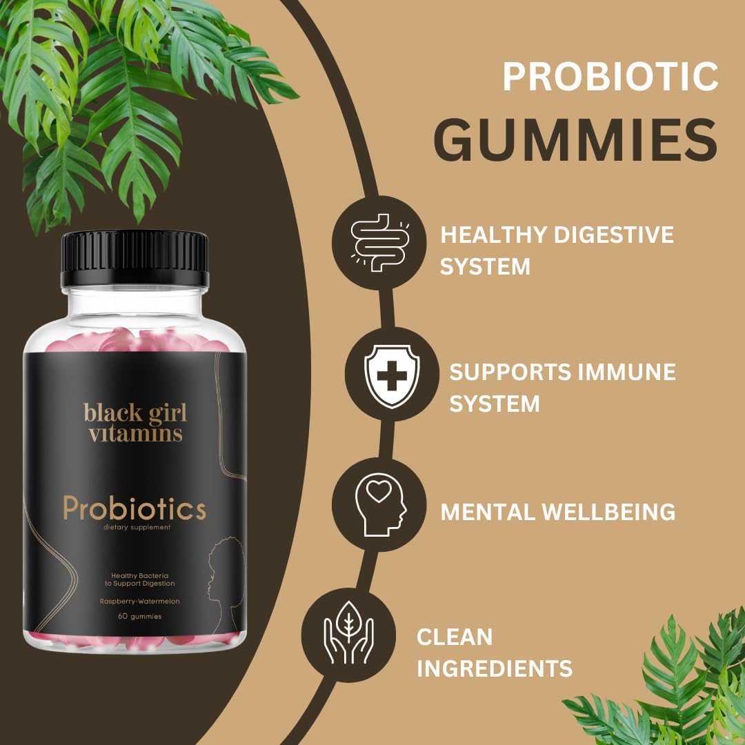 Black Girl Vitamins Complete Wellness Essentials - 30-Day Bundle with D3 Gummies, Probiotics, Hair-Skin-Nails + Sea Moss - 8 Key Nutrients for Immune, Skin & Energy Support Black Girl Vitamins Au supplements
