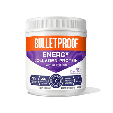 Bulletproof Dark Chocolate Energy Collagen Protein, 19.3 Ounces, Caffeine-Free Fuel Bulletproof Au supplements