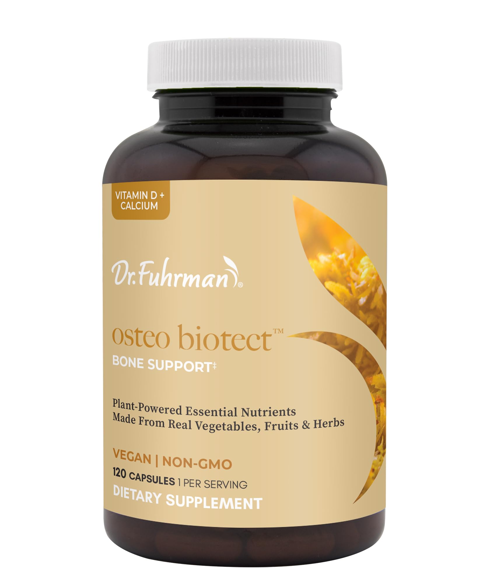 Dr. Fuhrman Osteo Bone Health Supplement | Wholefood Supplement for Women & Men | Vitamin for Bone Density | Organic Vitamin D3, Calcium, Magnesium & K2 | Natural Ingredients | 120 Caps Dr. Fuhrman Au supplements