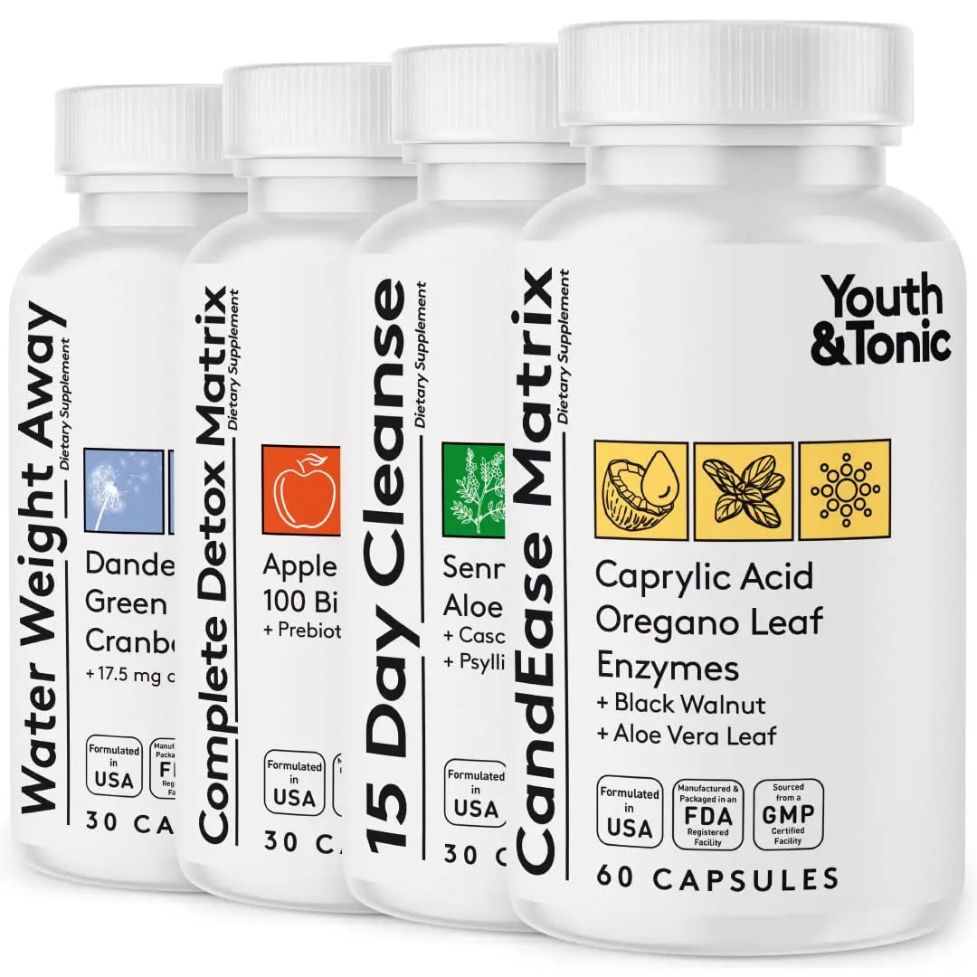 Youth & Tonic Complete Body Detox for Cleanse, Normal Acidity Gut Level and Water Youth & Tonic Au supplements