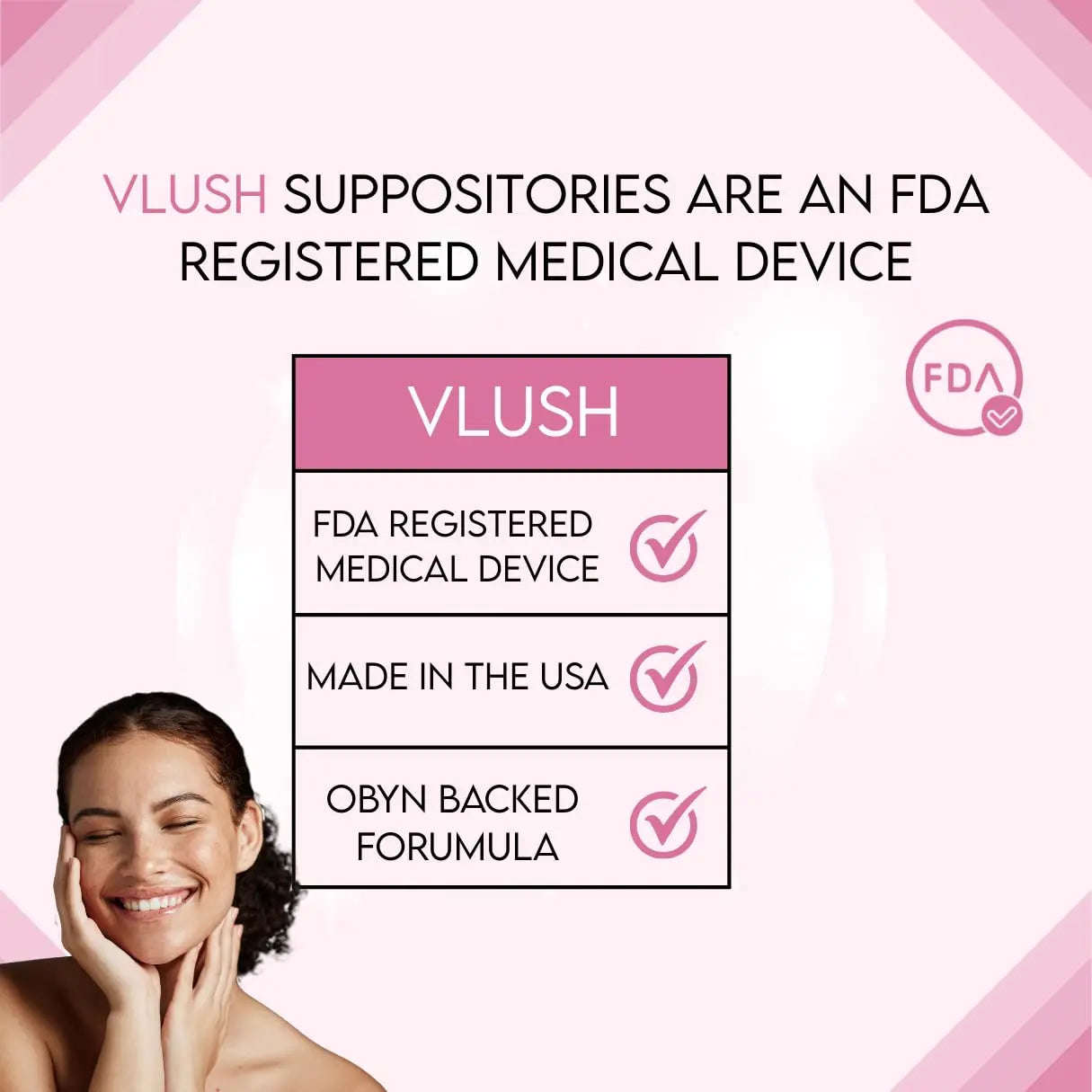 VLUSH Vaginal Moisturizer Suppositories - Deep Hydration with Hyaluronic Acid for Vaginal Dryness, Menopause Support & Daily Comfort, Made in FDA Registered Facility - Hormone-Free (10 Count) VLUSH Au supplements
