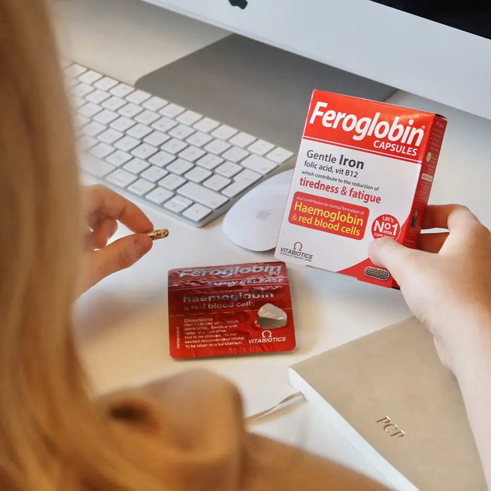 Feroglobin Iron Capsule Helps to reduce tiredness and fatigue Feroglobin Au supplements