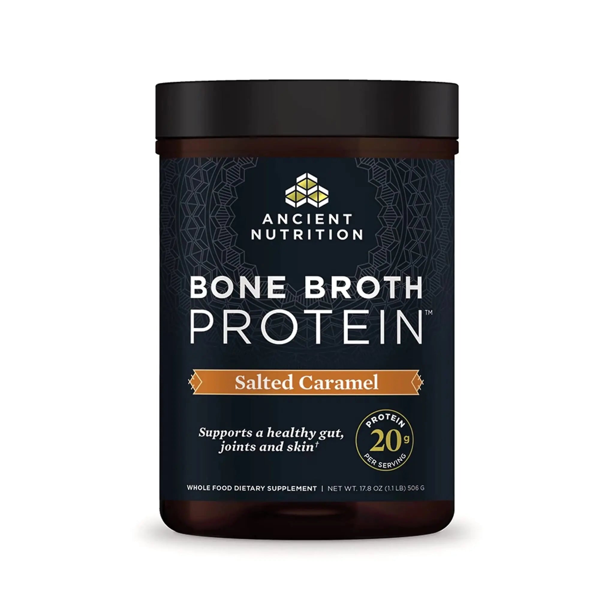 Ancient Nutrition Bone Broth Protein Powder, Salted Caramel, 19g Protein per Serving Ancient Nutrition Au supplements