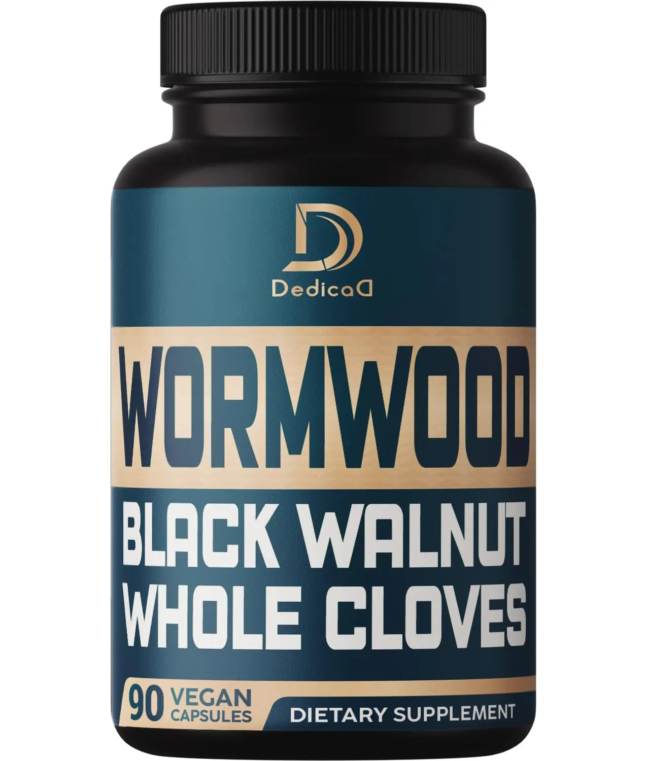 DEDICAD 12in1 Wormwood Black Walnut Clove Capsules - Immune, and Mood Support - 3 Month Supply - 90 Vegan Capsules DEDICAD Au supplements