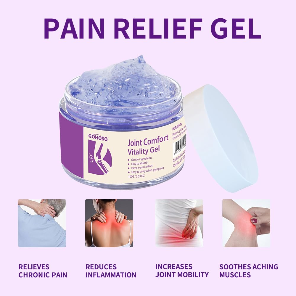Joint Purple Gel, Cooling Massage Cream with Turmeric for Back, Neck, Joints & Muscles – Hydrating Gel for Active Lifestyles ENVISHA Au supplements