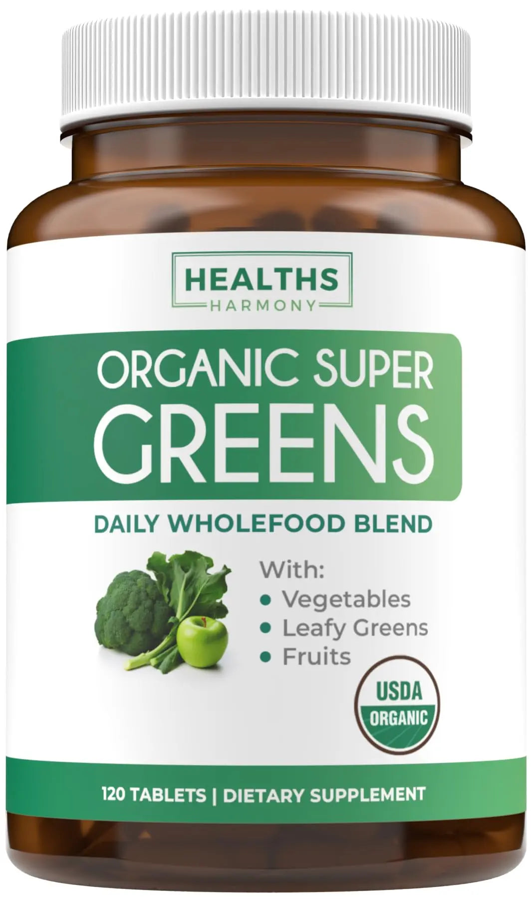 Super Greens & Antioxidants (2-Month Supply) Antioxidant Power Greens Bundle of Organic Super Greens Powder - Complete Superfood (120 Capsules) & Super Antioxidants - Powerful Superfood (120 Capsules) Healths Harmony Au supplements