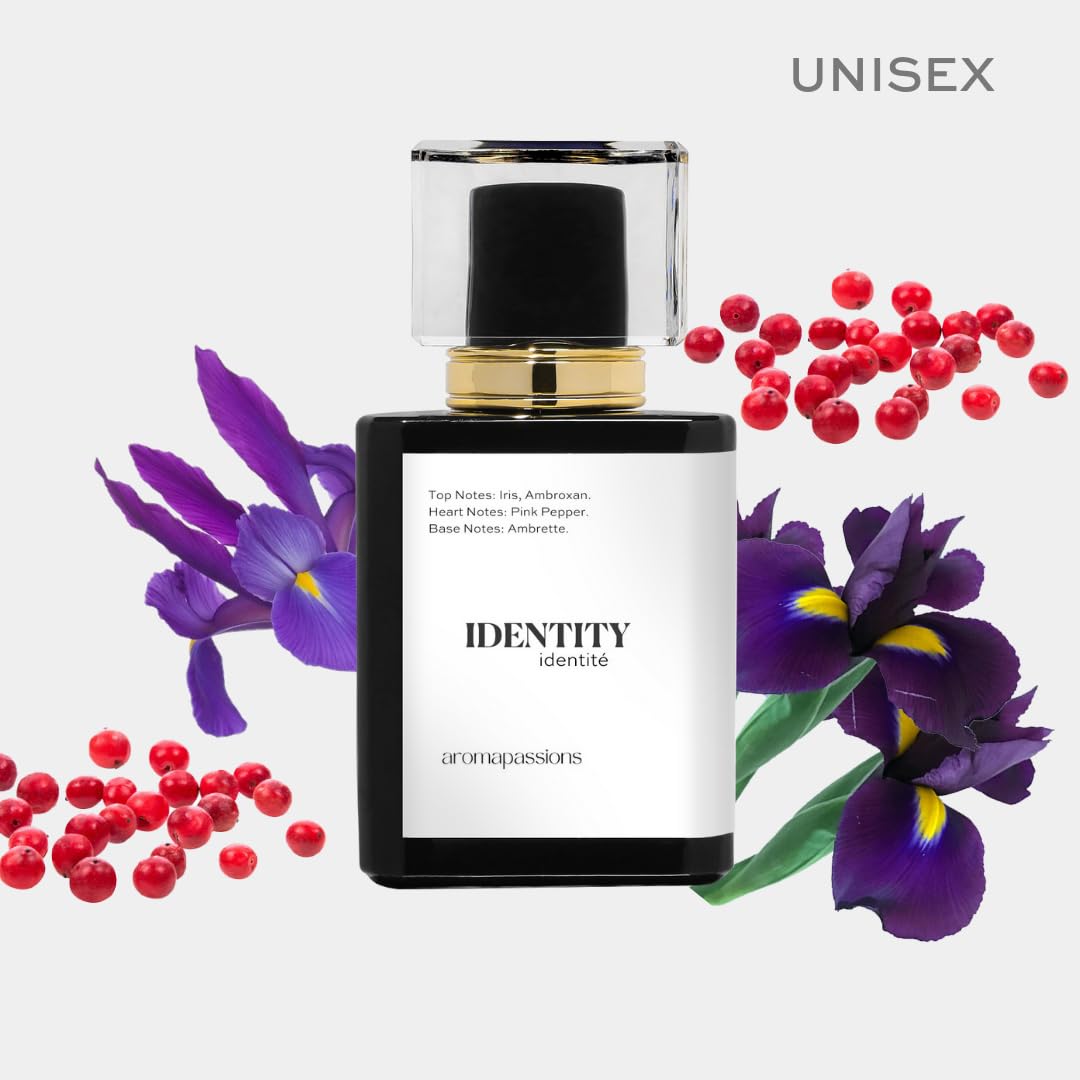 IDENTITY | Inspired by GLSSIER YOU | Pheromone Perfume for Men and Women | Extrait De Parfum | Long Lasting Dupe Clone Essential Oils Fragrance | Perfume De Hombre Mujer | (50 ml / 1.7 Fl Oz) aromapassions Au supplements