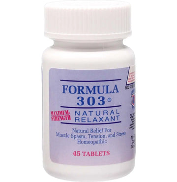 Dee CEE Labs Formula 303 Maximum Strength Tablets, 45 Tablets; All-Natural containing Dee Cee Laboratories Au supplements