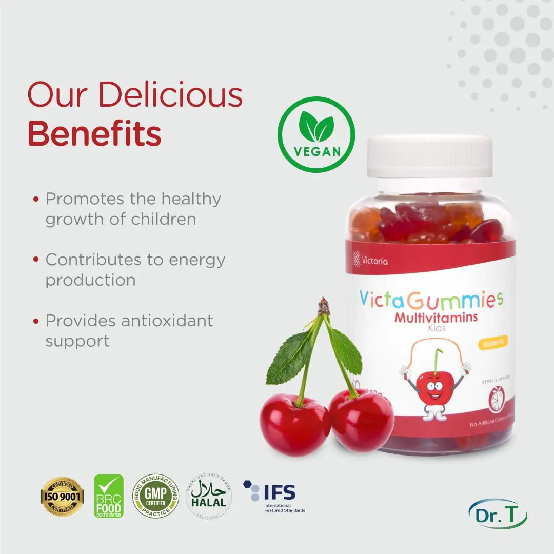 Dr. T Kids Multivitamin Gummies – Daily Vitamins for Kids Ages 2+, with A, C, D, E, B & Folic Acid – Supports Bone Strength, Immunity & Overall Health Dr. T Au supplements