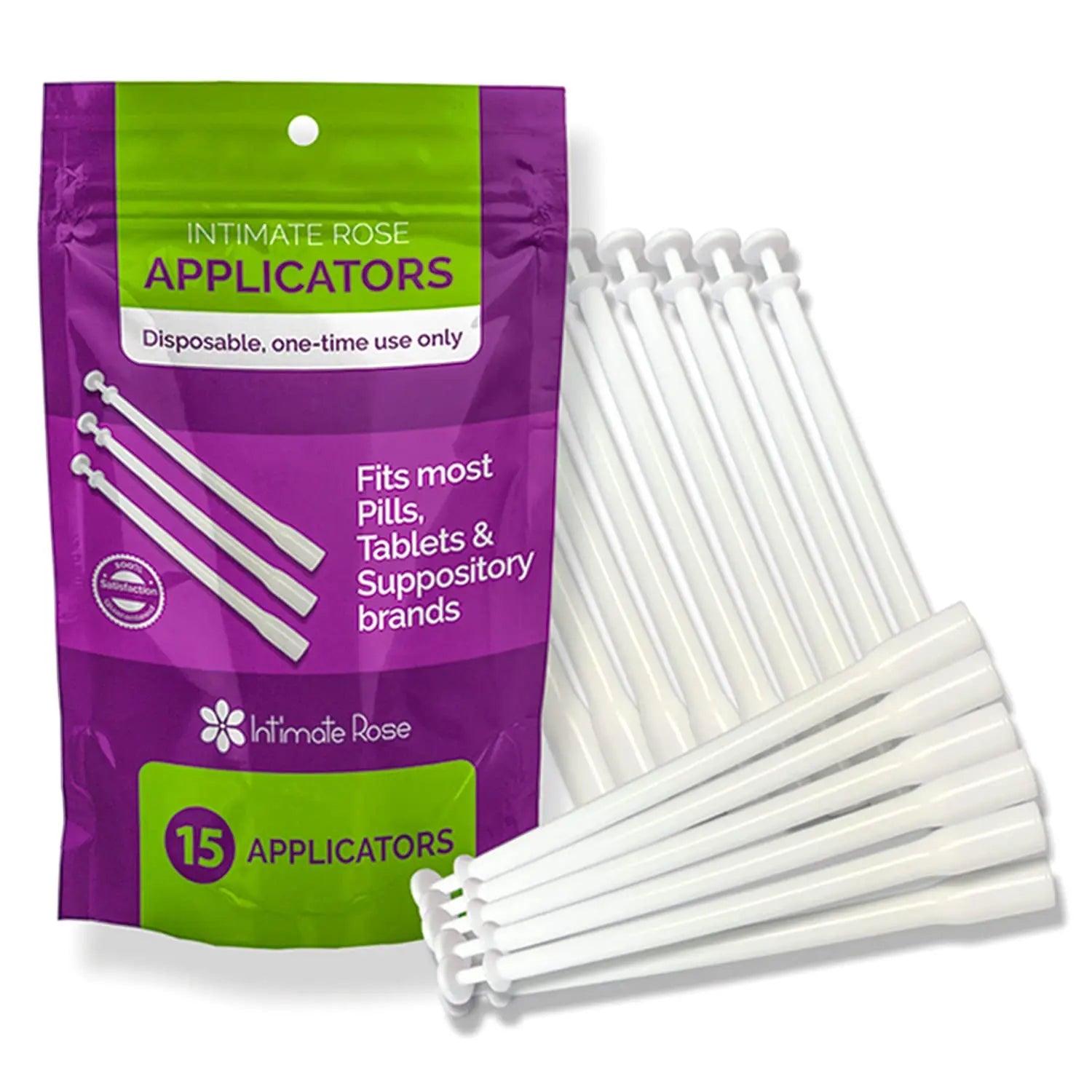 Intimate Rose 15 Count Vaginal Suppository Applicator - Fits Most Boric Acid Suppositories & Vaginal Suppository - Individually Wrapped Suppository Applicators from Intimate Rose Au supplements
