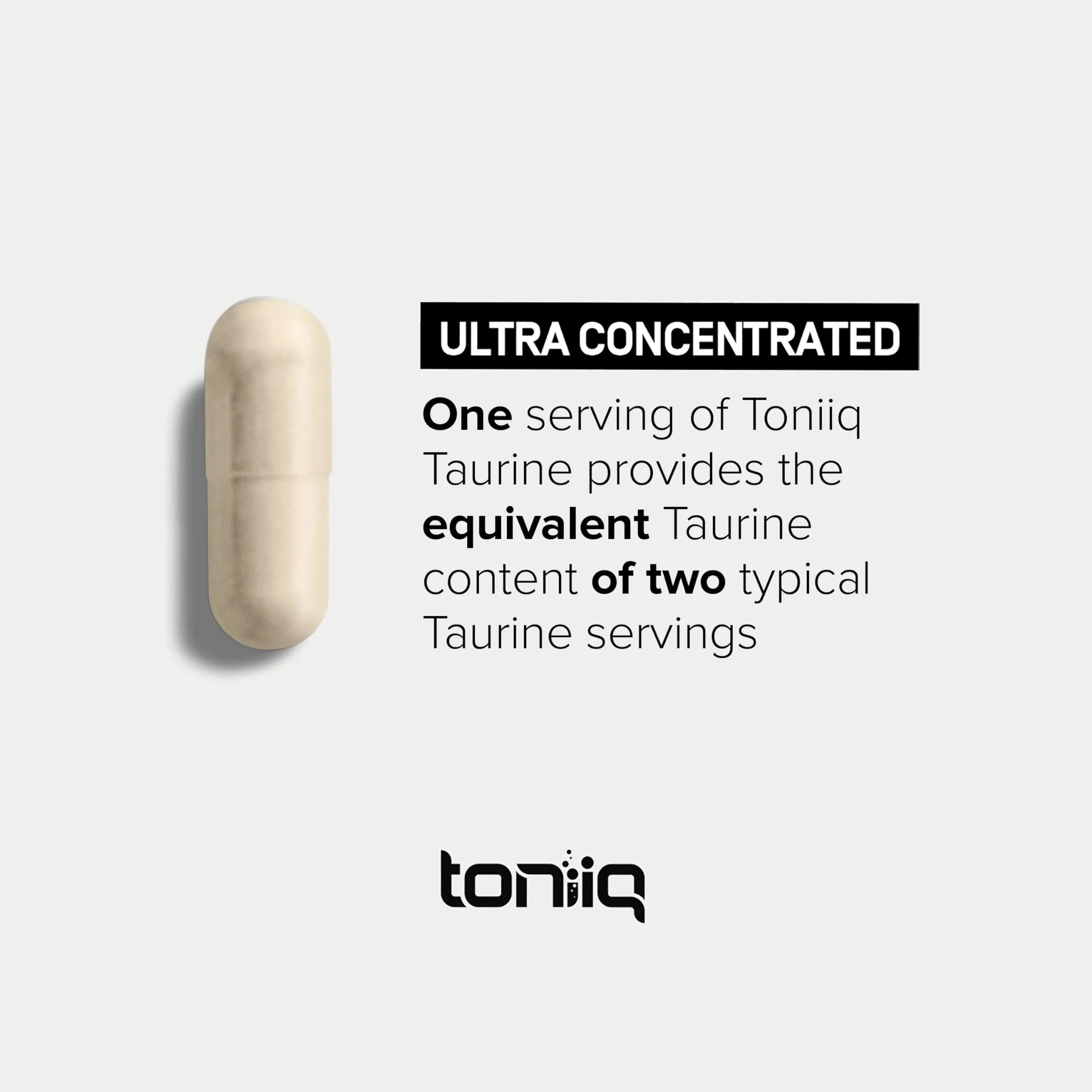 Toniiq 2000mg Taurine Supplement - High Purity Taurine Powder Capsules, 98%+ Pure Toniiq Au supplements