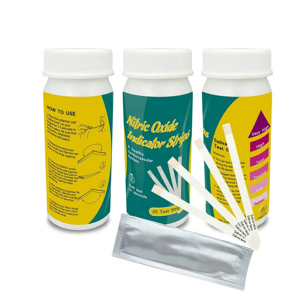 Nitric Oxide Test Strips [25strips]- Nitric Oxide Indicator Strips Work by Measuring The TONNYLAB Au supplements
