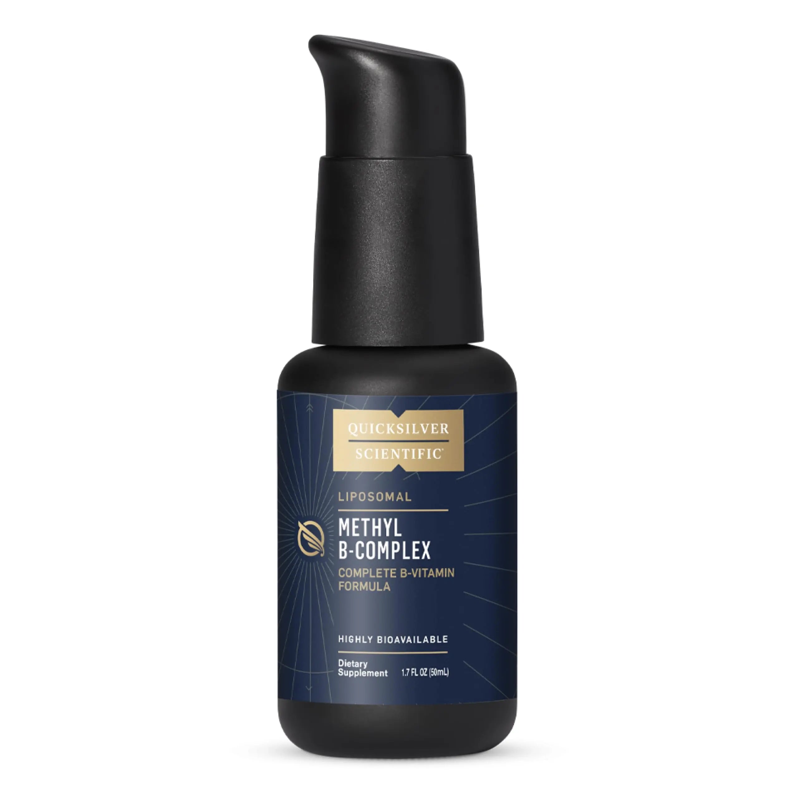 Quicksilver Scientific Methyl B Complex - Liquid Vitamin with Superior Liposomal Absorption of Vitamin B12, Folate, Vitamin B6, Riboflavin, Biotin, Pantothenic Acid, Vitamin B1, Niacin (50 ml) Quicksilver Scientific Au supplements