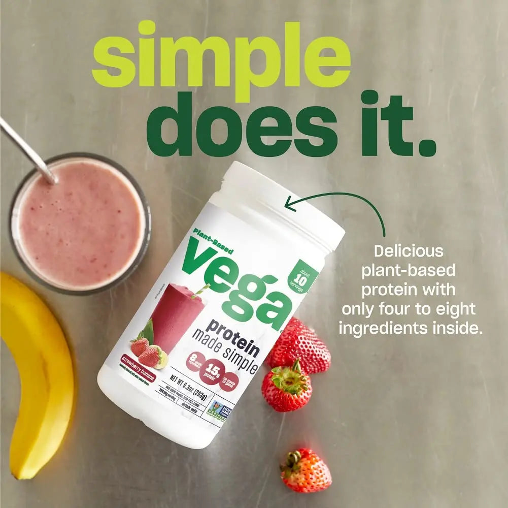 Vega Protein Made Simple, Caramel Toffee - Stevia Free Vegan Protein Powder, Plant Based Vega Au supplements