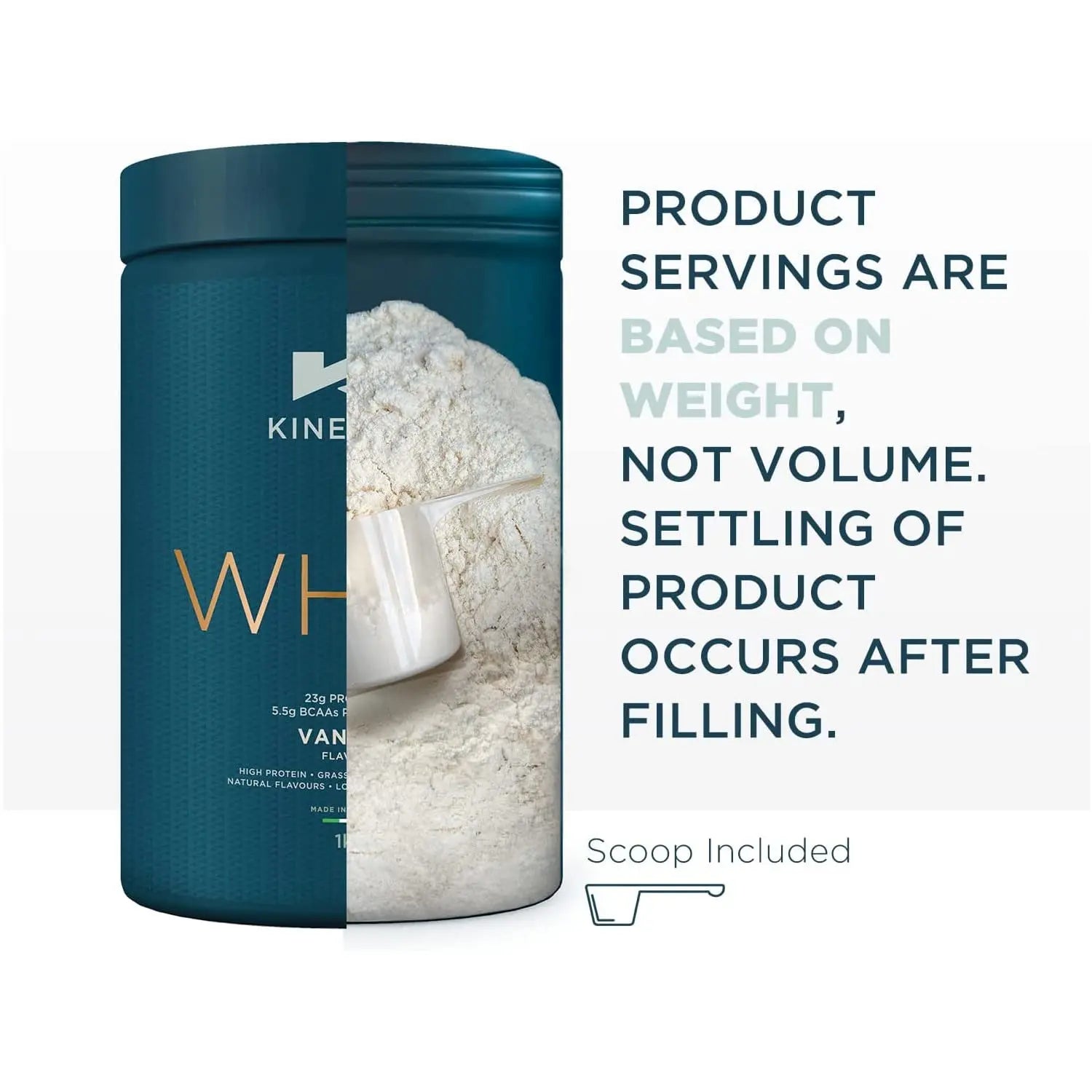 Kinetica Vanilla Whey Protein Powder | 4.5kg | 23g Protein per Serving | 150 Servings Kinetica Au supplements