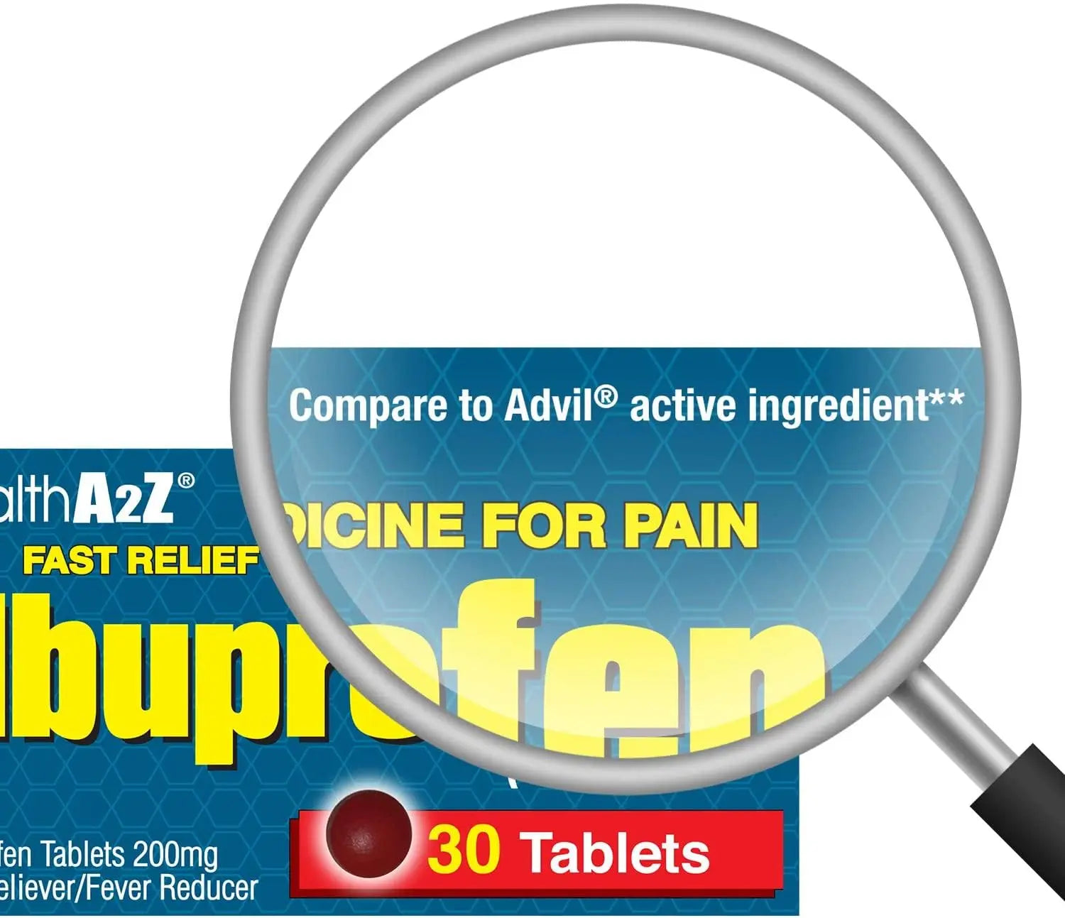 HealthA2Z® Ibuprofen Caplets 200mg | Pain Reliever & Fever Reducer | 24 Packs of 30 Tablets (720 Tablets Total) | Value Pack | NSAID HealthA2Z Au supplements