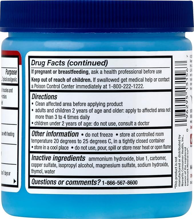 Leader Mineral Ice Blue Gel, Menthol 2%, Pain Relief Gel, Topical Analgesic, for Muscle Pain, Backache, Arthritis & Sport Injuries, for Adults and Kids 2+, Compare to Mineral Ice, 8 oz Leader Au supplements