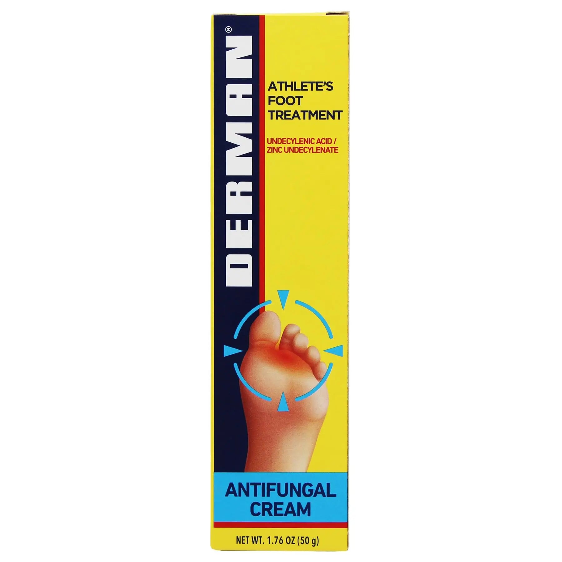 Derman Cream for The Treatment of Athlete's Foot, 2-Pack of 1.76 Oz Each, 2 Tubes Derman Au supplements