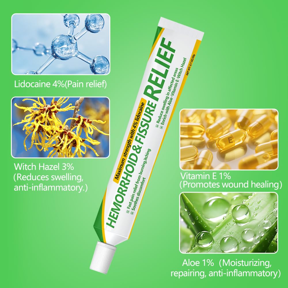Dr.Goddyik Maximum Strength Hemorrhoid & Fissure Relief Cream Ointment with Aloe & Vitamin E - Fast Acting, Long Lasting Soothe for Itching, Burning & Fissures Dr.Goddyik Au supplements
