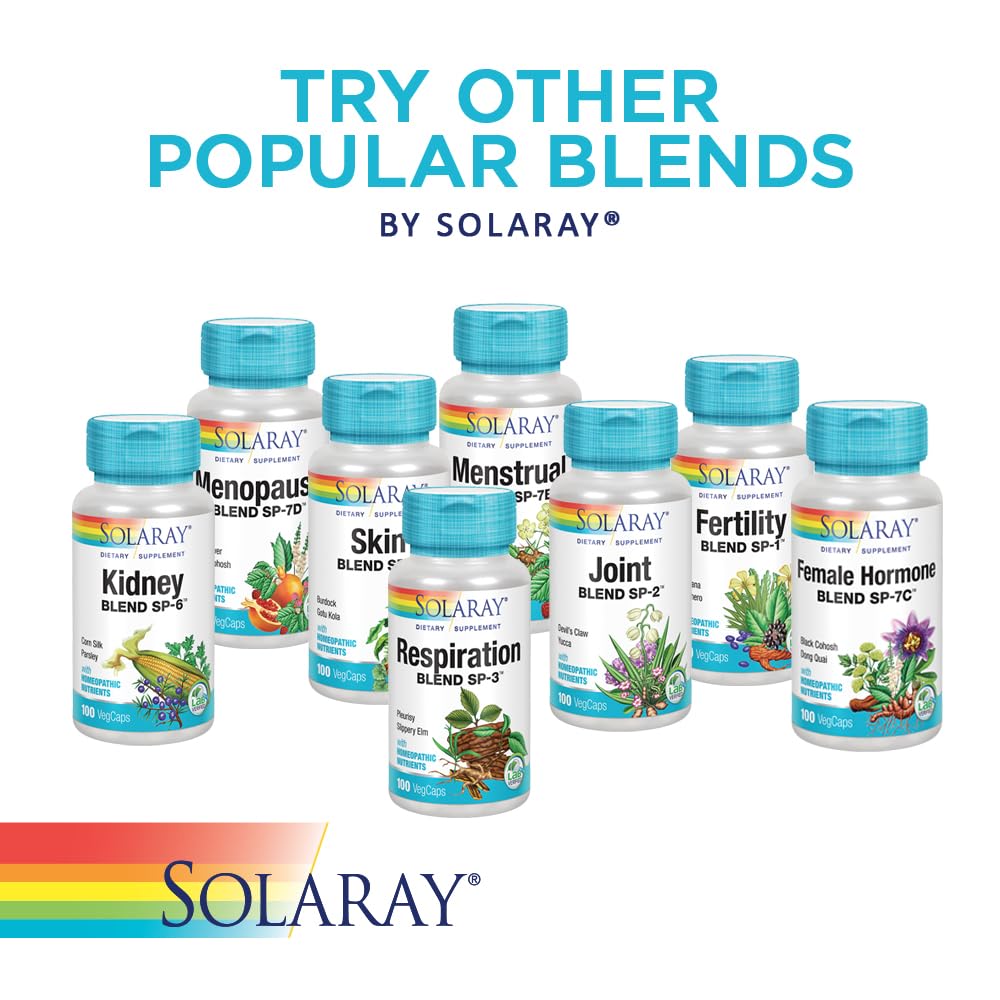 SOLARAY Circulation Blend SP-11B | Herbs & Cell Salt for Healthy Circulatory System Support | 50 Servings | 100 VegCaps SOLARAY Au supplements