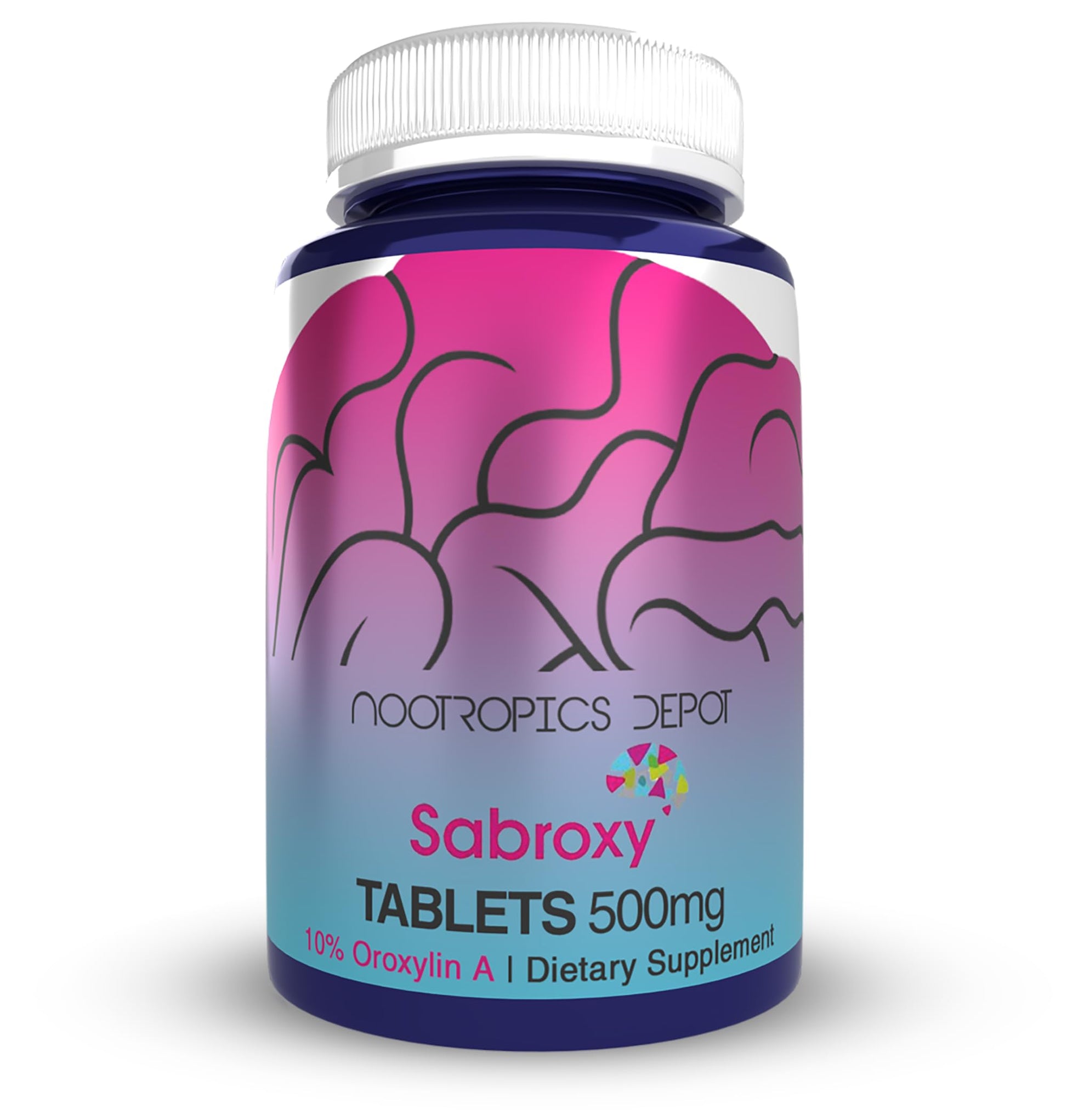 Nootropics Depot Sabroxy® Tablets | 500mg | 30 Count | Minimum 10% Oroxylin-A | Oroxylum indicum | May Help Promote Focus & Motivation | May Help Promote Cognitive Function Nootropics Depot Au supplements