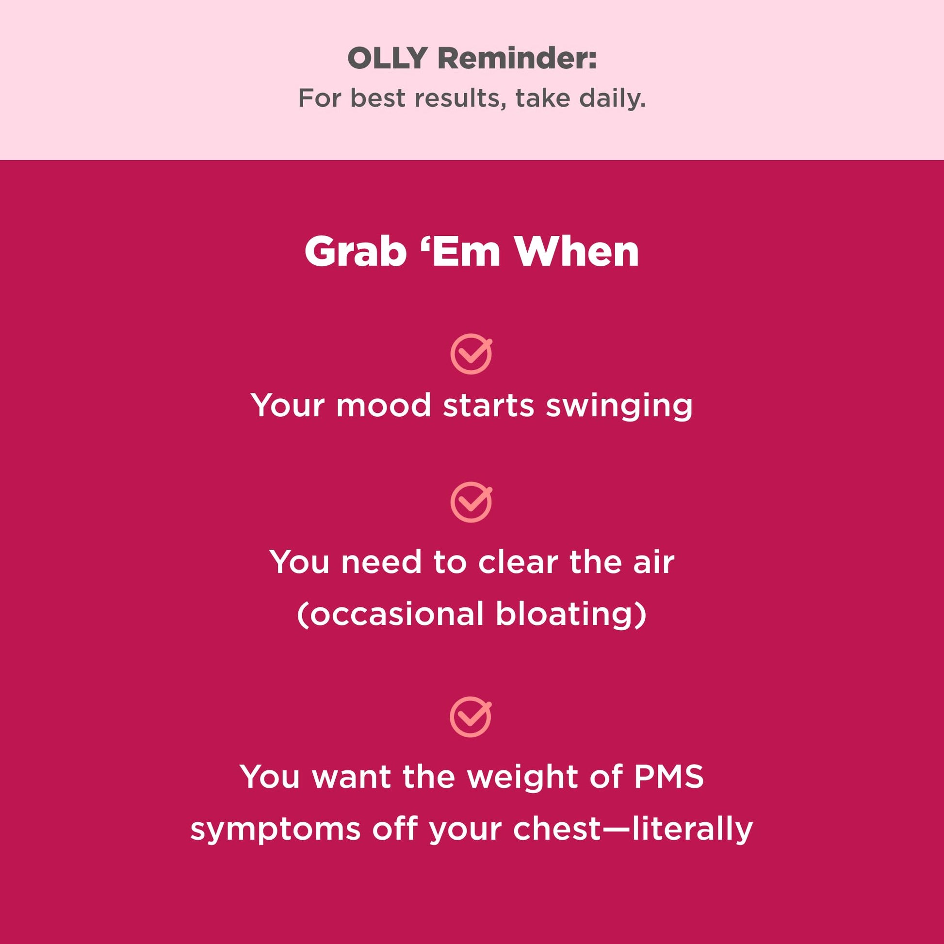 OLLY Period Hero Gummies, PMS Support Supplement,* Chasteberry, Vitamin B6, Calcium, Cran-Raspberry Flavor, 30 Day Supply - 60 Count OLLY Au supplements