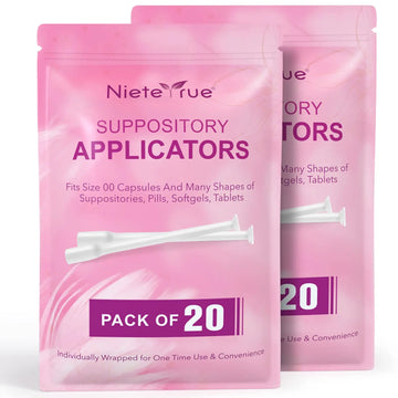 Nieteyrue (40 Packs) Disposable Vaginial Applicators Individually Wrapped Hygienic Fit Nieteyrue Au supplements