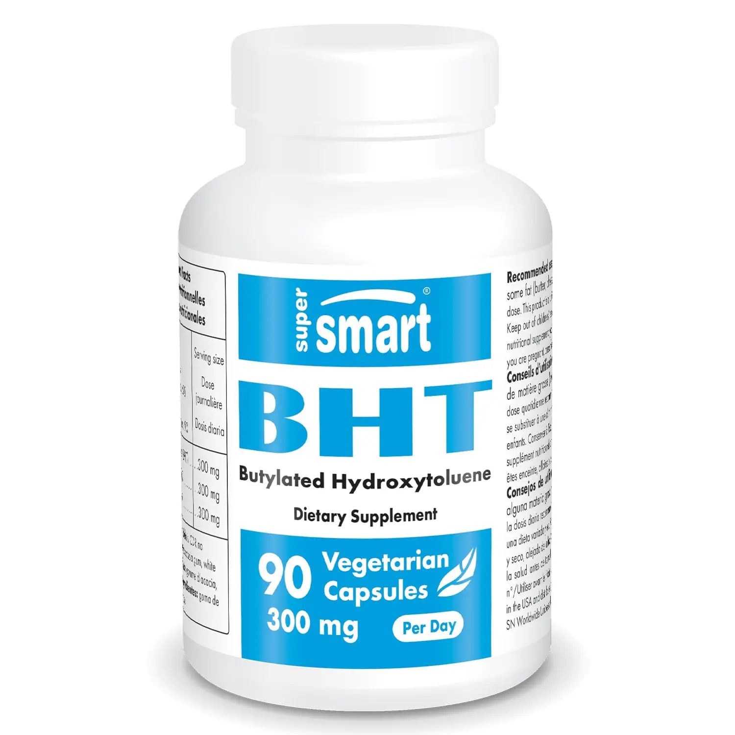 Supersmart - BHT 300 mg Per Day - Butylated Hydroxytoluene - Powerful Antioxidant Supersmart Au supplements