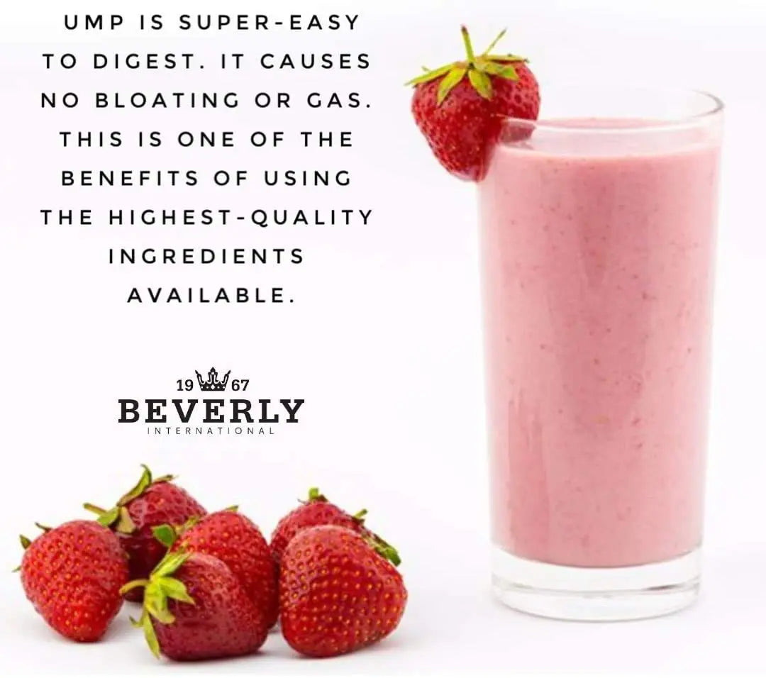 Beverly International UMP Protein Powder, Strawberry. Unique Whey-Casein Ratio Beverly International Au supplements
