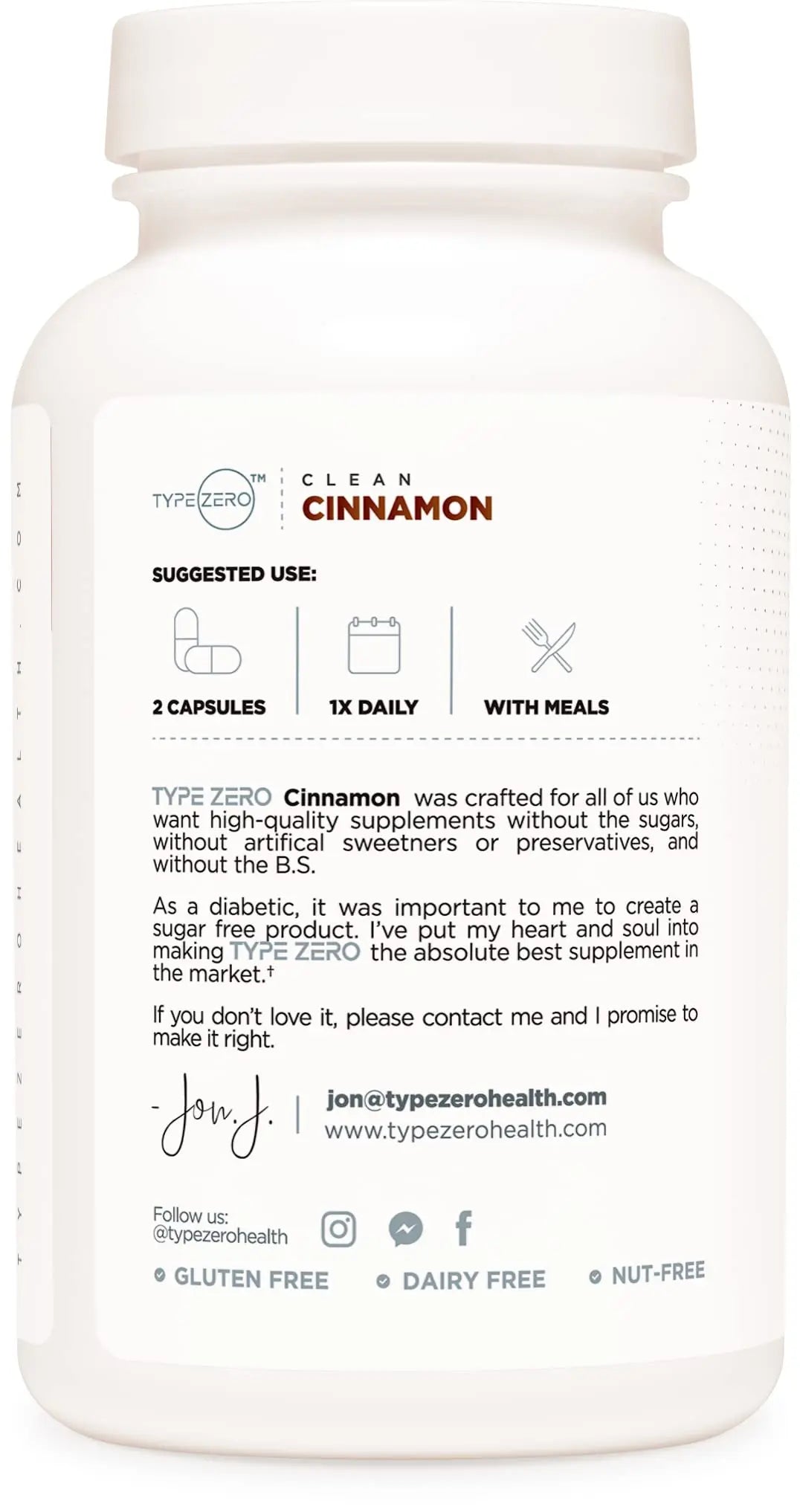 Type Zero Ceylon Cinnamon Capsules (1200mg | 120 Capsules) - Natural, Non-GMO, Gluten Free, Organic Cinnamon Bark Supplement Type Zero Au supplements