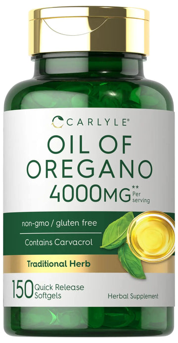Oregano Oil Extract | Max Potency | 150 Softgel Capsules | Non-GMO and Gluten Carlyle Au supplements