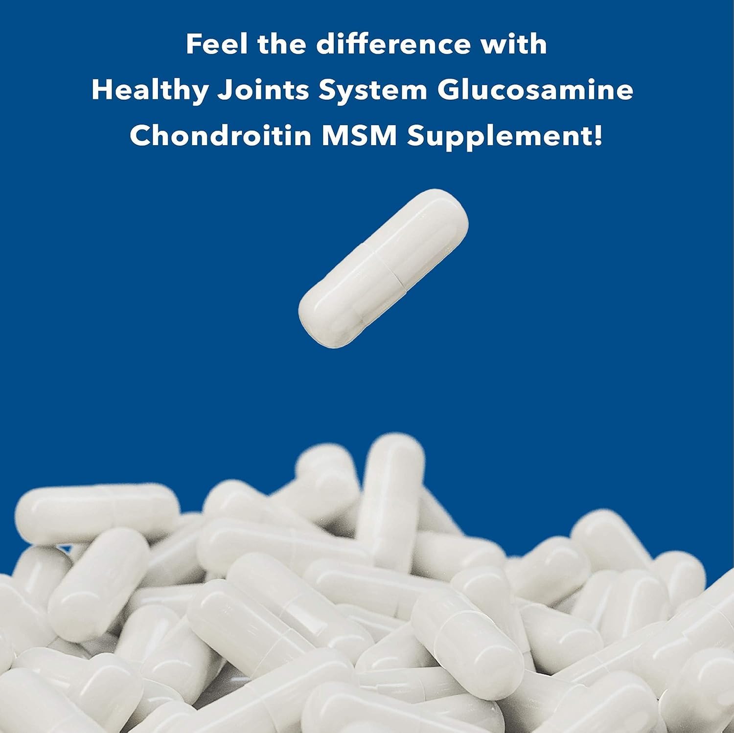 Healthy Joints System Glucosamine Chondroitin MSM Supplement for Joint & Bone Health - 120 Capsules | Joint Support & Discomfort Relief for Back, Knees, Hands Healthy Joints System Au supplements