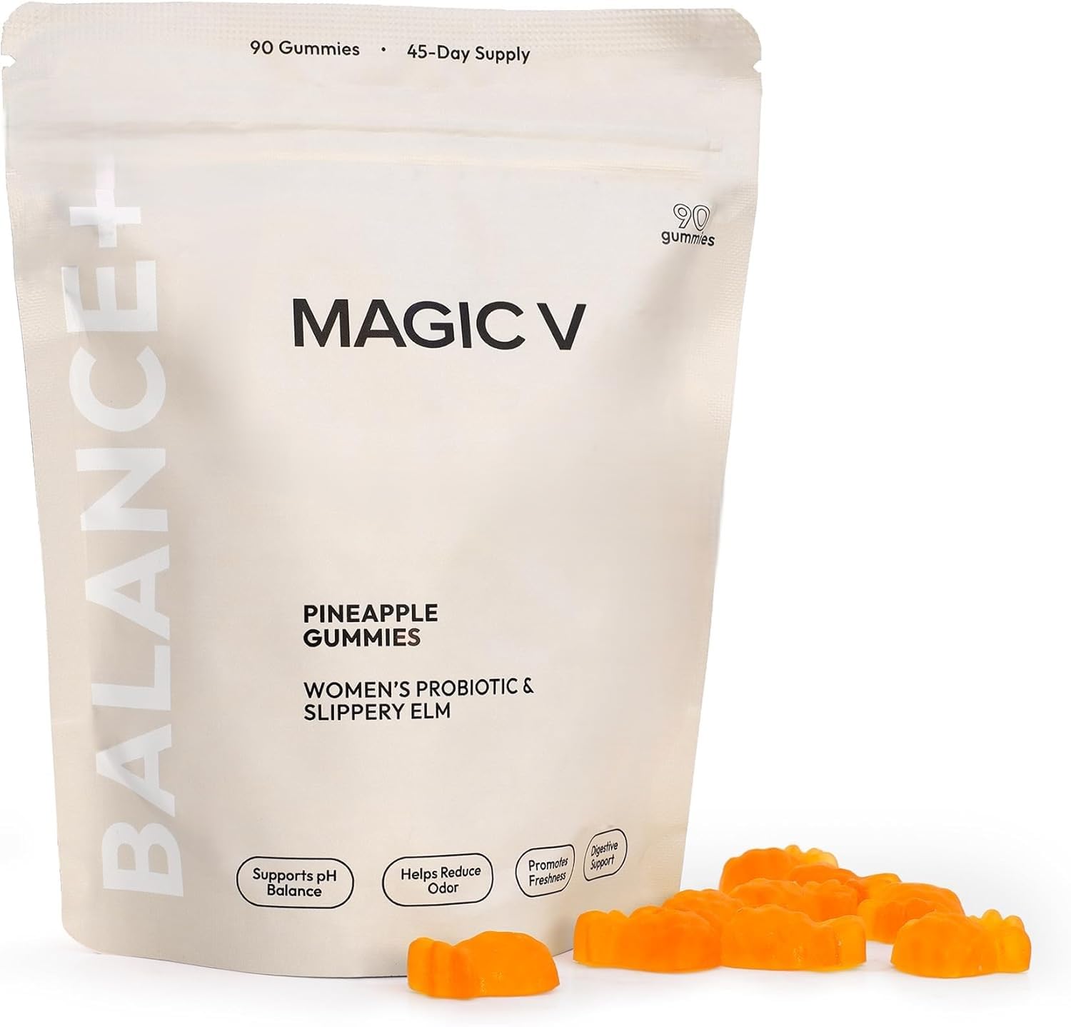 Magic V Care – Premium Feminine Balance Gummies – Women’s Wellness & pH Support – Vaginal Health, Immunity & Hormonal Balance – Vegan, Gluten-Free – Tropical Pineapple – 90 Gummies – 45 Servings Magic V Steam Au supplements