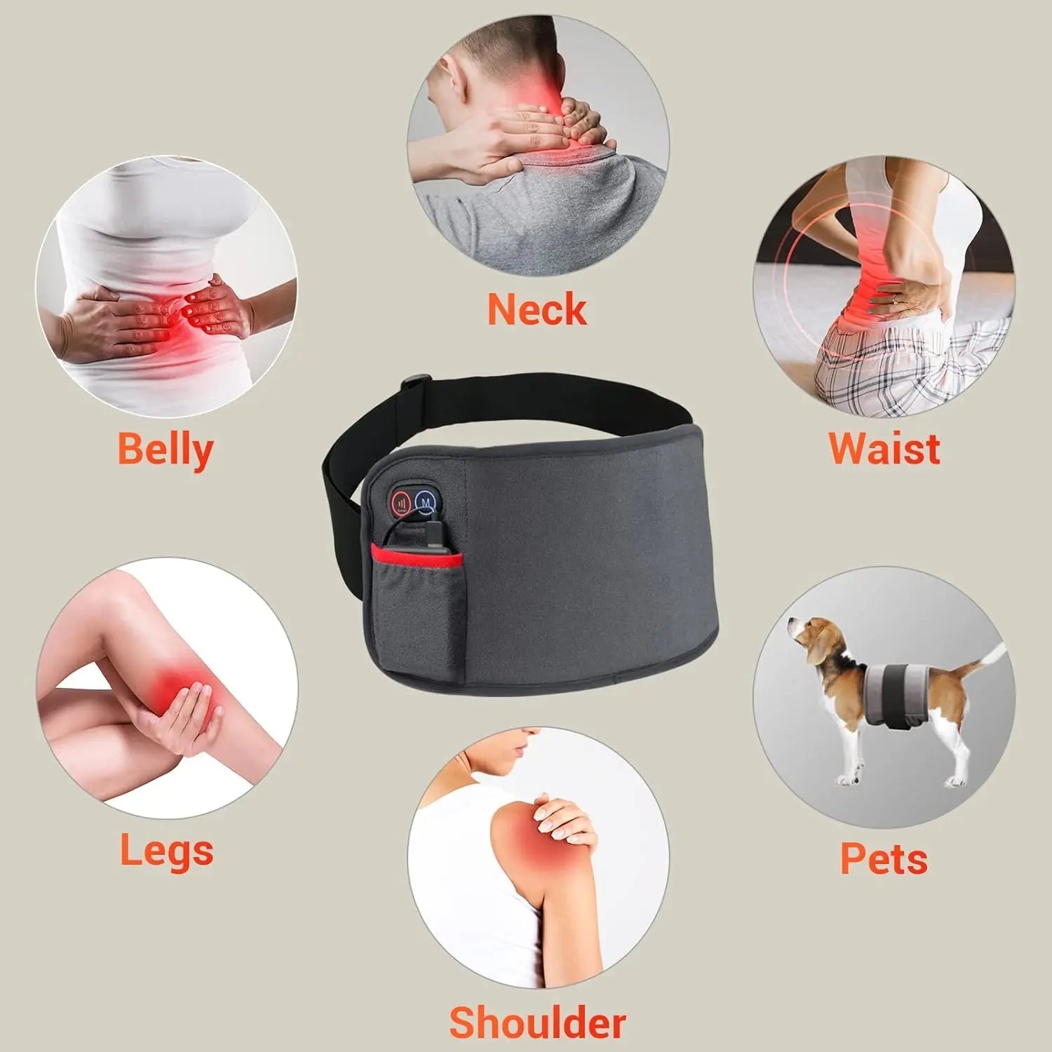 Comfytemp Red Light Therapy Belt, Cordless Infrared Red Light Therapy for Body Device, Wearable Red Comfytemp Au supplements