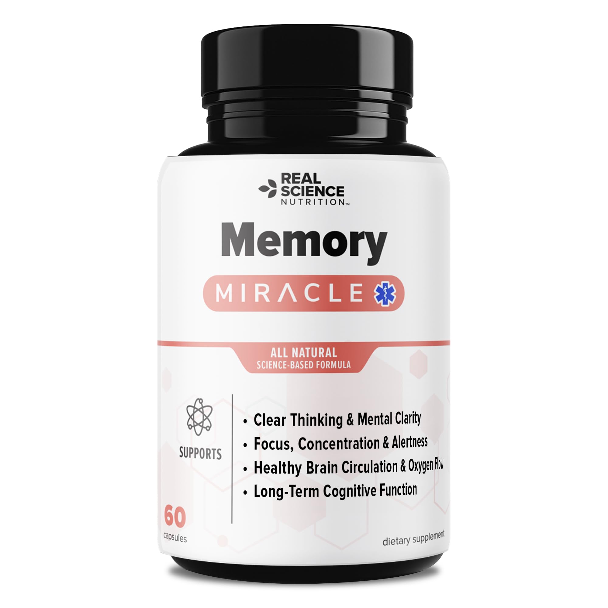 Real Science Nutrition Offers Memory Miracle – Brain and Memory Support Supplement for Focus, Mental Clarity & Brain Health – Nootropic Brain Booster with Nitric Oxide – 60 Capsules Real Science Nutrition Au supplements