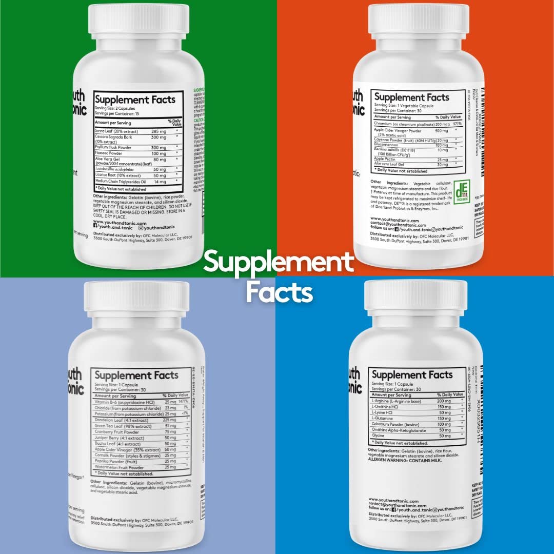 Youth & Tonic Bedtime Trim Detox Cleanse Kick Off Weight Management - 120 Pills Youth & Tonic Au supplements